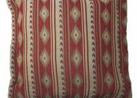 Bucking Bronc Euro Sham. Beautiful Navajo Red, tan and cream diamond western motif. Goes with our Bucking Bronc Bunkhouse Bedding