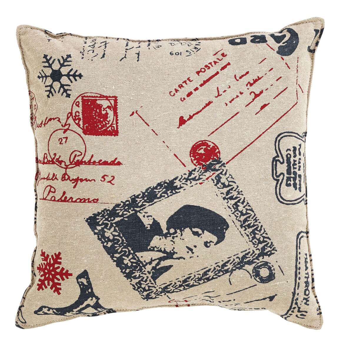 Joyeux Noel Throw Pillow Back Joyeux Noel Throw Pillow Back